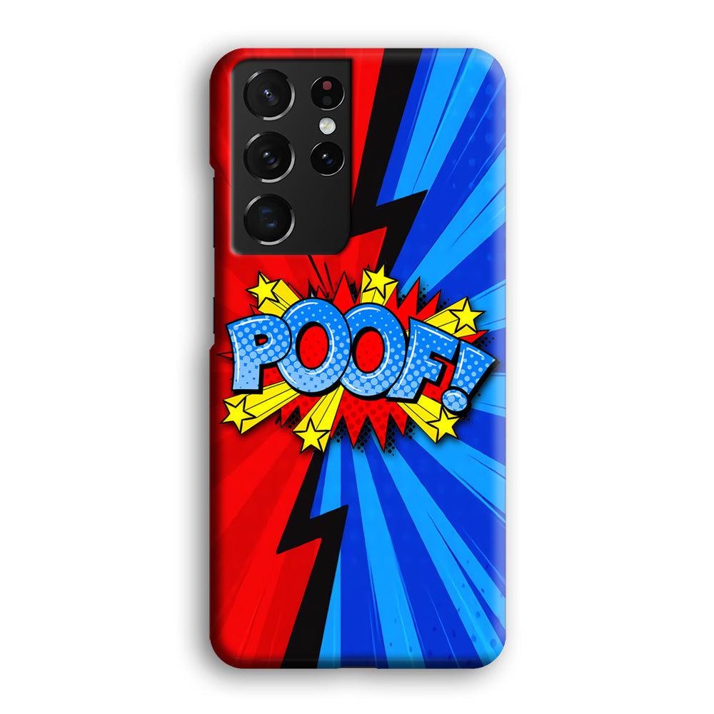 Comic Poof Icon Samsung Galaxy S21 Ultra Case-Oxvistore