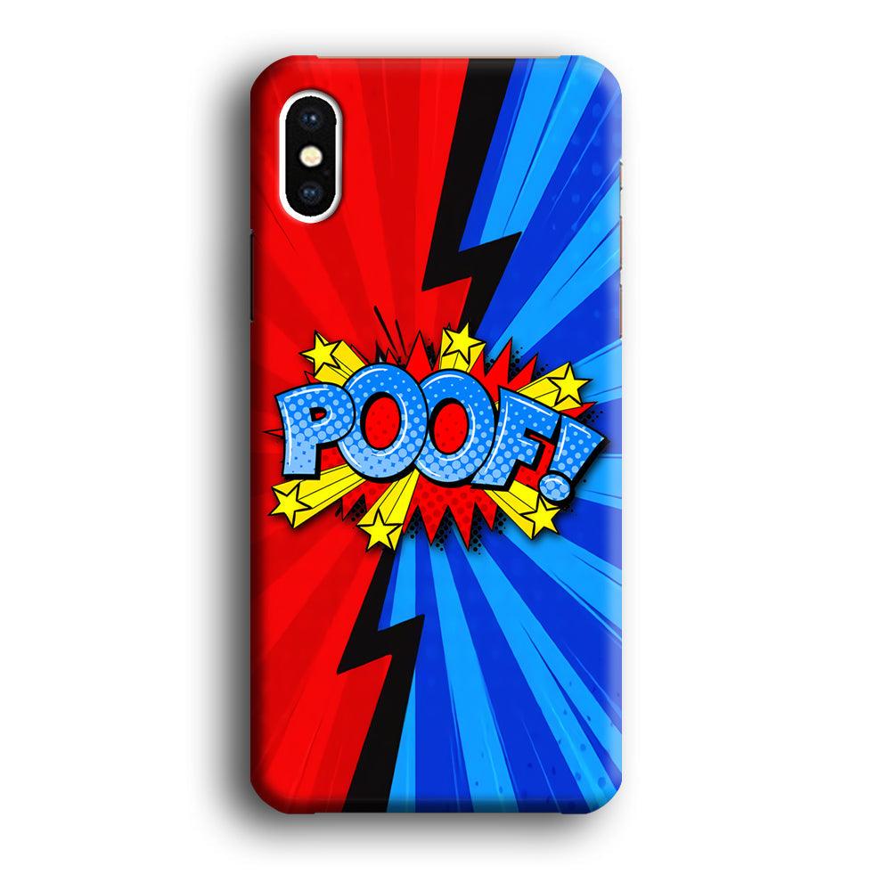 Comic Poof Icon iPhone X Case-Oxvistore