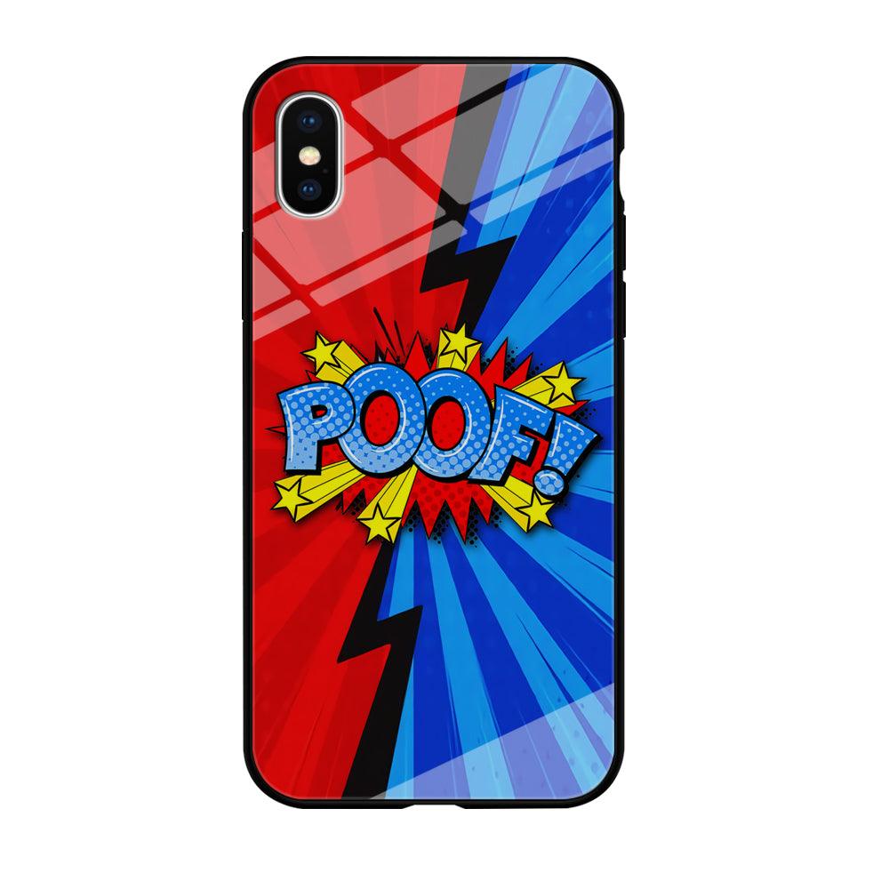 Comic Poof Icon iPhone X Case-Oxvistore