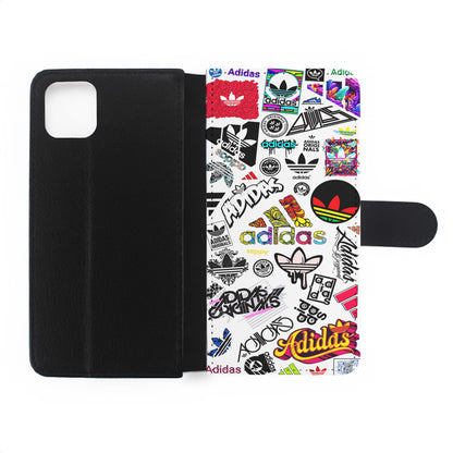 Cool Adidas Logo Collection Flip Wallet Phone Case