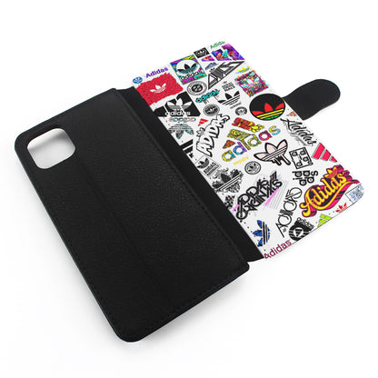 Cool Adidas Logo Collection Flip Wallet Phone Case