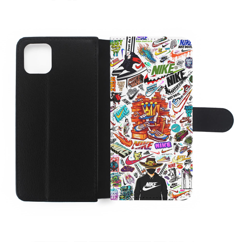 Cool King Nike Logo Flip Wallet Phone Case