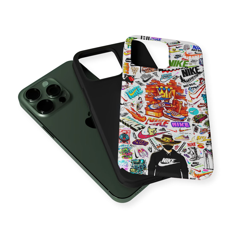 Cool King Nike Logo 2 in 1 Tough Phone Case