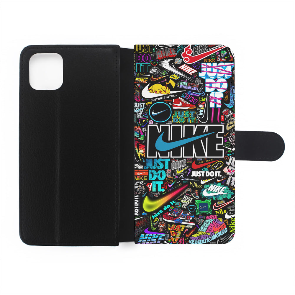 Cool Nike Logo Art Flip Wallet Phone Case