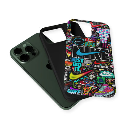 Cool Nike Logo Art 2 in 1 Tough Phone Case