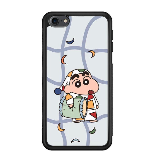 Crayon Shinchan Night to Take a Rest iPod Touch 6 Case-Rubber Black (2D Case)-Oxvistore