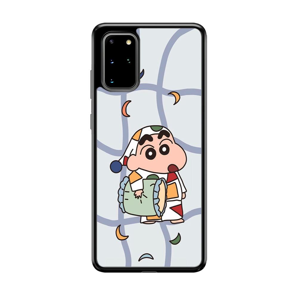 Crayon Shinchan Night to Take a Rest Samsung Galaxy S20 Plus Case-Rubber Black (2D Case)-Oxvistore