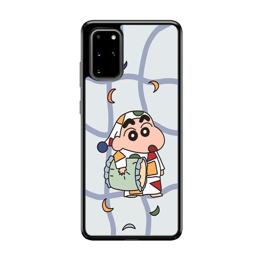 Crayon Shinchan Night to Take a Rest Samsung Galaxy S20 Plus Case-Rubber Black (2D Case)-Oxvistore