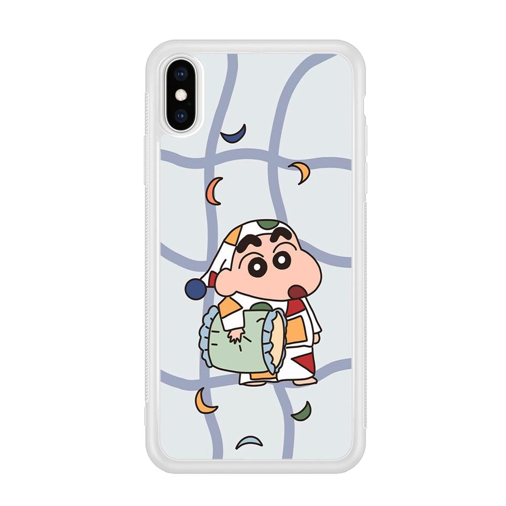 Crayon Shinchan Night to Take a Rest iPhone X Case-Oxvistore