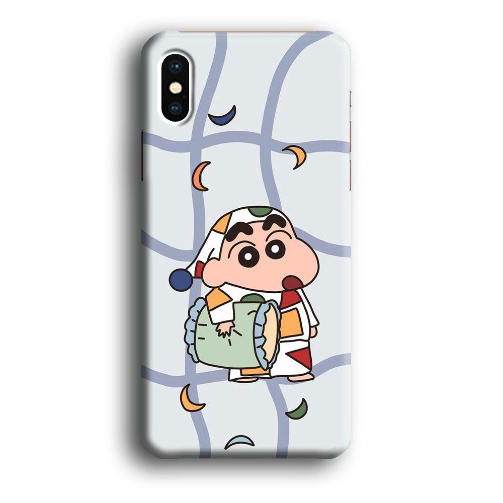 Crayon Shinchan Night to Take a Rest iPhone X Case-Oxvistore