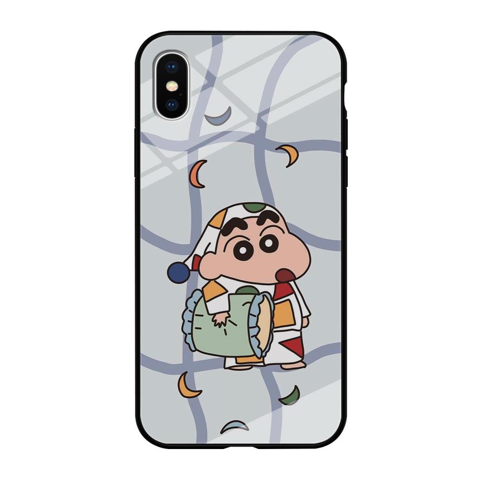 Crayon Shinchan Night to Take a Rest iPhone X Case-Oxvistore