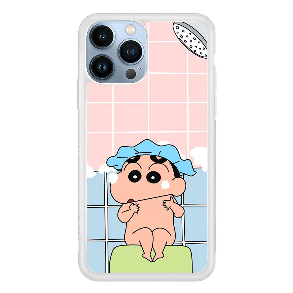 Crayon Shinchan Shower Time iPhone 15 Pro Max Case-Oxvistore