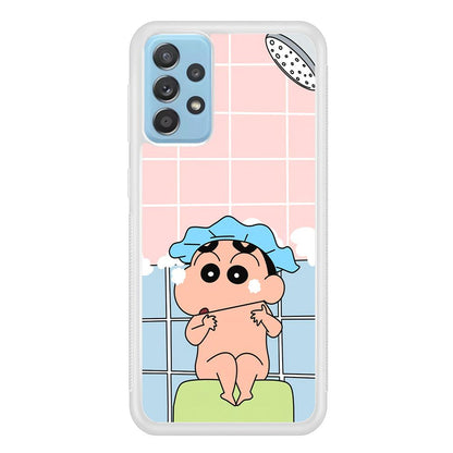 Crayon Shinchan Shower Time Samsung Galaxy A52 Case-Oxvistore