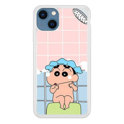 Crayon Shinchan Shower Time iPhone 13 Case-Oxvistore