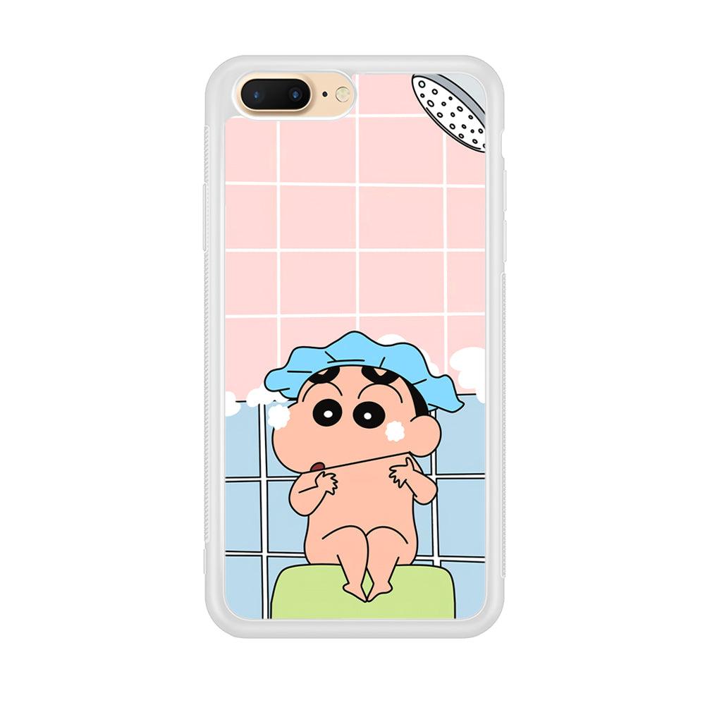 Crayon Shinchan Shower Time iPhone 8 Plus Case-Oxvistore