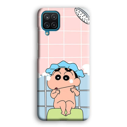 Crayon Shinchan Shower Time Samsung Galaxy A12 Case-Oxvistore