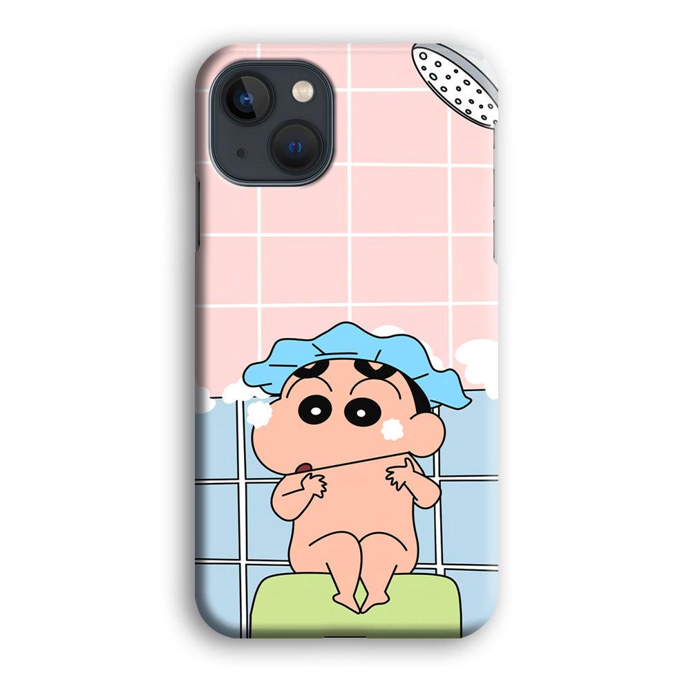 Crayon Shinchan Shower Time iPhone 13 Case-Oxvistore