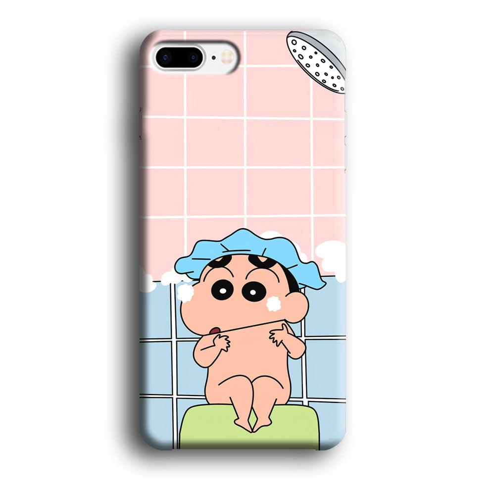 Crayon Shinchan Shower Time iPhone 8 Plus Case-Oxvistore