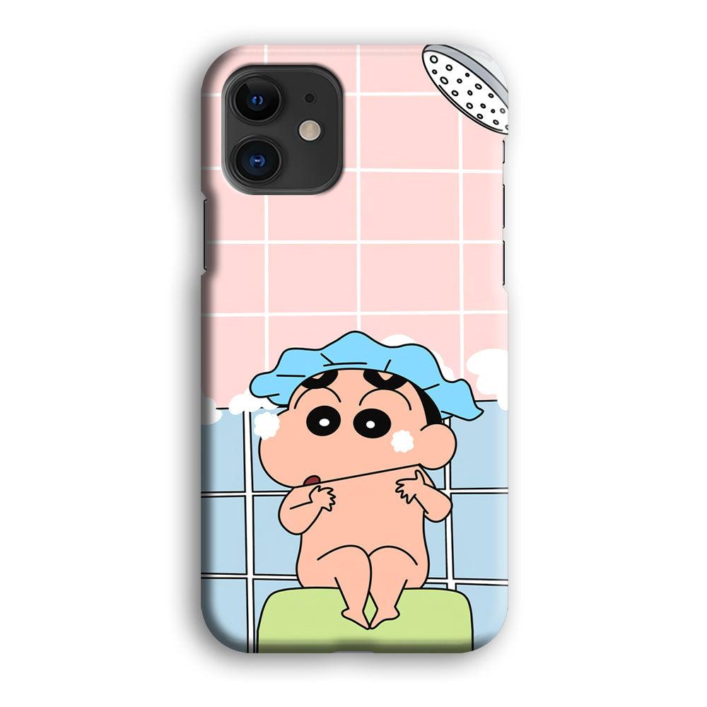 Crayon Shinchan Shower Time iPhone 12 Case-Oxvistore