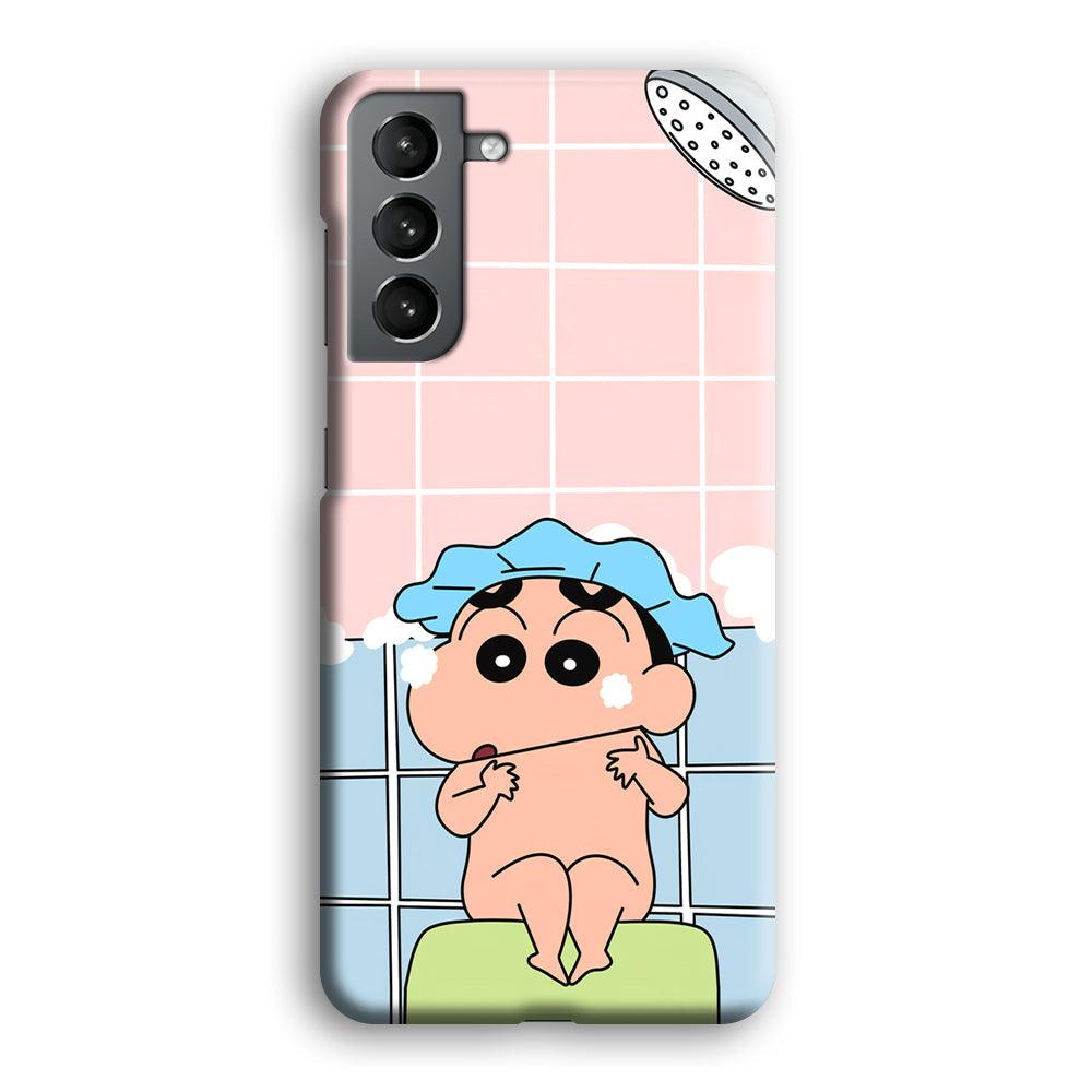 Crayon Shinchan Shower Time Samsung Galaxy S21 Case-Oxvistore