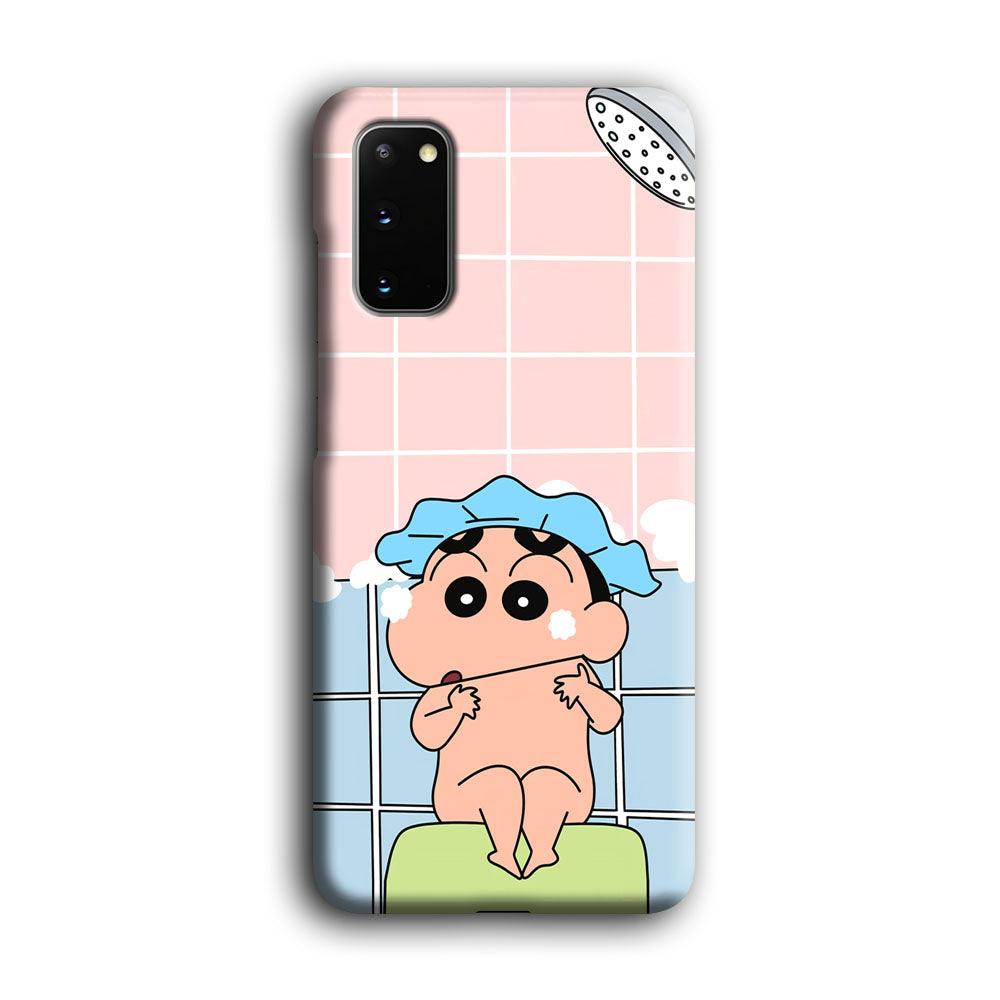 Crayon Shinchan Shower Time Samsung Galaxy S20 Case-Oxvistore