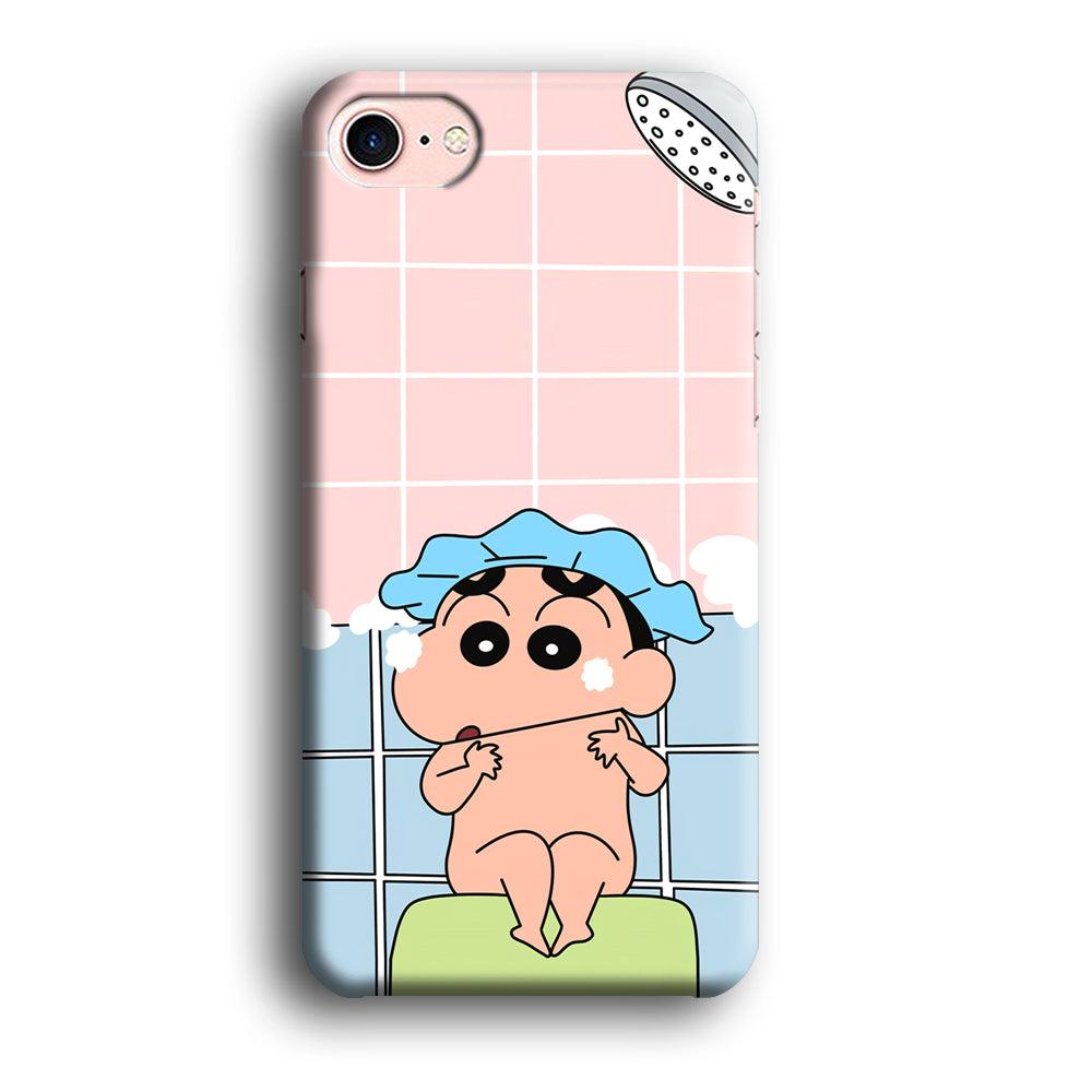 Crayon Shinchan Shower Time iPhone 8 Case-Oxvistore