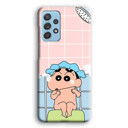 Crayon Shinchan Shower Time Samsung Galaxy A52 Case-Oxvistore