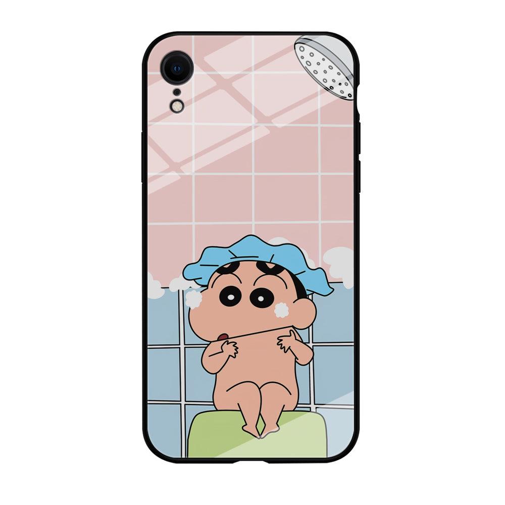 Crayon Shinchan Shower Time iPhone XR Case-Oxvistore