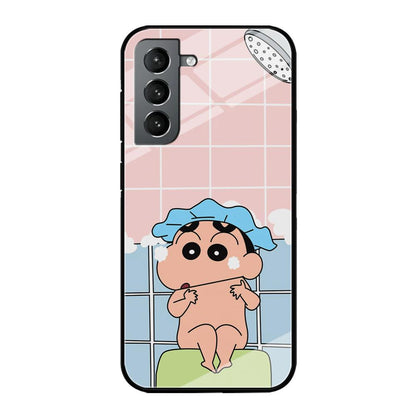 Crayon Shinchan Shower Time Samsung Galaxy S21 Case-Oxvistore