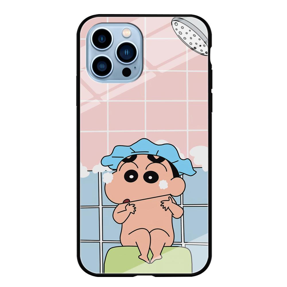 Crayon Shinchan Shower Time iPhone 15 Pro Max Case-Oxvistore