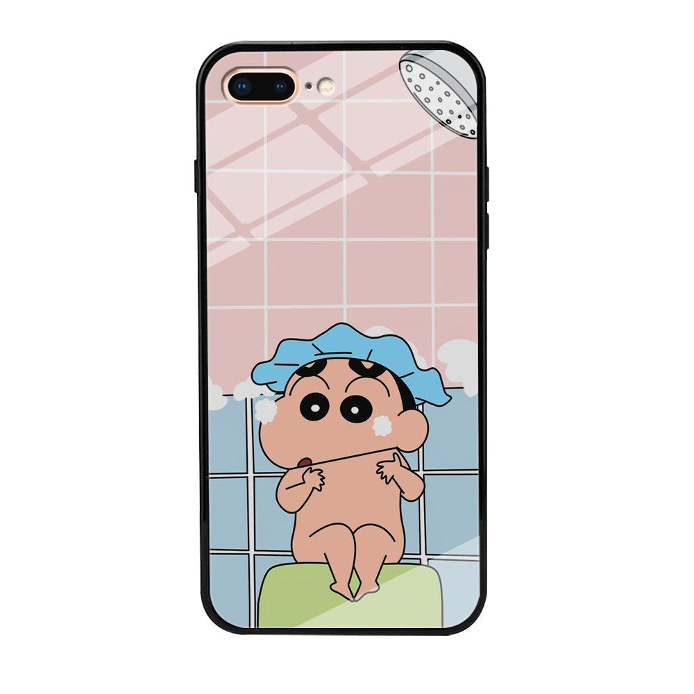 Crayon Shinchan Shower Time iPhone 8 Plus Case-Oxvistore