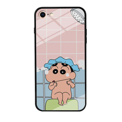 Crayon Shinchan Shower Time iPhone 8 Case-Oxvistore