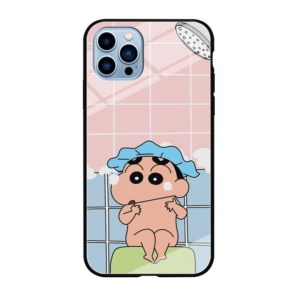 Crayon Shinchan Shower Time iPhone 12 Pro Case-Oxvistore