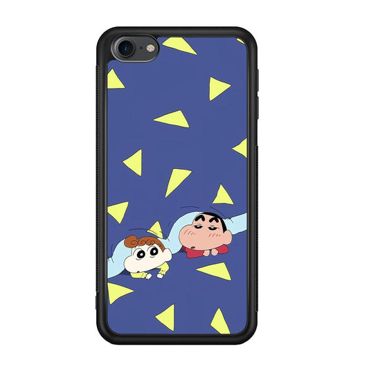 Crayon Shinchan Time to Sleep iPod Touch 6 Case-Rubber Black (2D Case)-Oxvistore