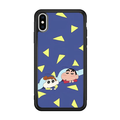 Crayon Shinchan Time to Sleep iPhone X Case-Oxvistore