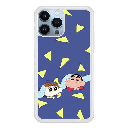 Crayon Shinchan Time to Sleep iPhone 14 Pro Case-Oxvistore