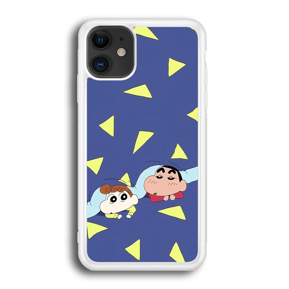 Crayon Shinchan Time to Sleep iPhone 12 Case-Oxvistore