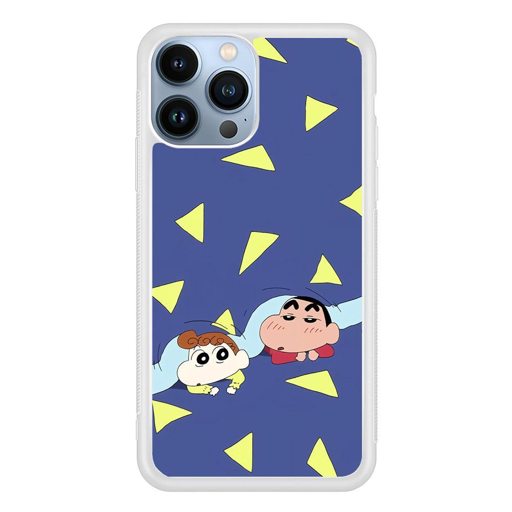 Crayon Shinchan Time to Sleep iPhone 15 Pro Case-Oxvistore