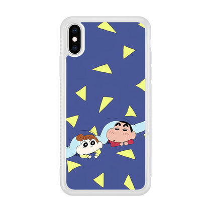 Crayon Shinchan Time to Sleep iPhone X Case-Oxvistore