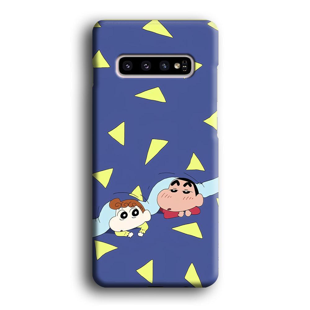 Crayon Shinchan Time to Sleep Samsung Galaxy S10 Plus Case-Oxvistore