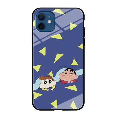 Crayon Shinchan Time to Sleep iPhone 12 Case-Oxvistore