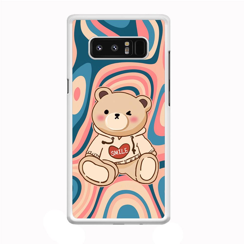 Cute Bear with Hoodie Samsung Galaxy Note 8 Case-Oxvistore