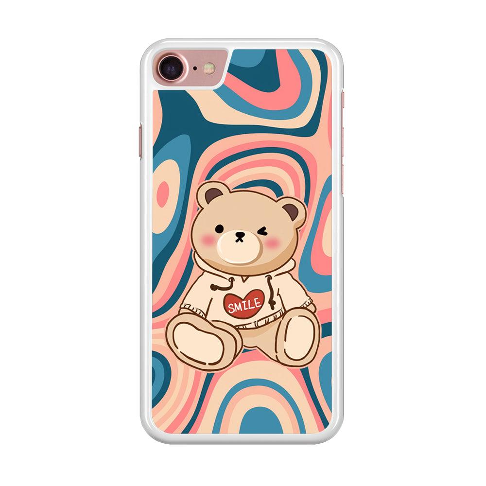 Cute Bear with Hoodie iPhone 8 Case-Oxvistore