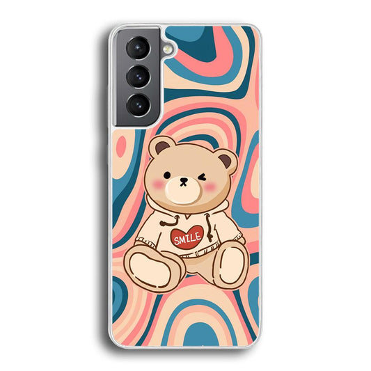 Cute Bear with Hoodie Samsung Galaxy S21 Case-Oxvistore