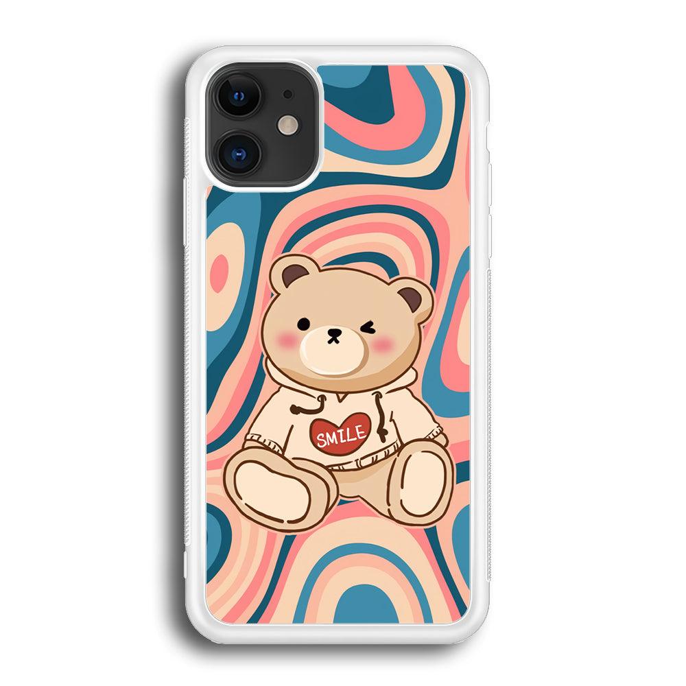 Cute Bear with Hoodie iPhone 12 Case-Oxvistore