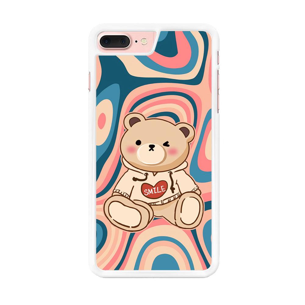 Cute Bear with Hoodie iPhone 7 Plus Case-Oxvistore