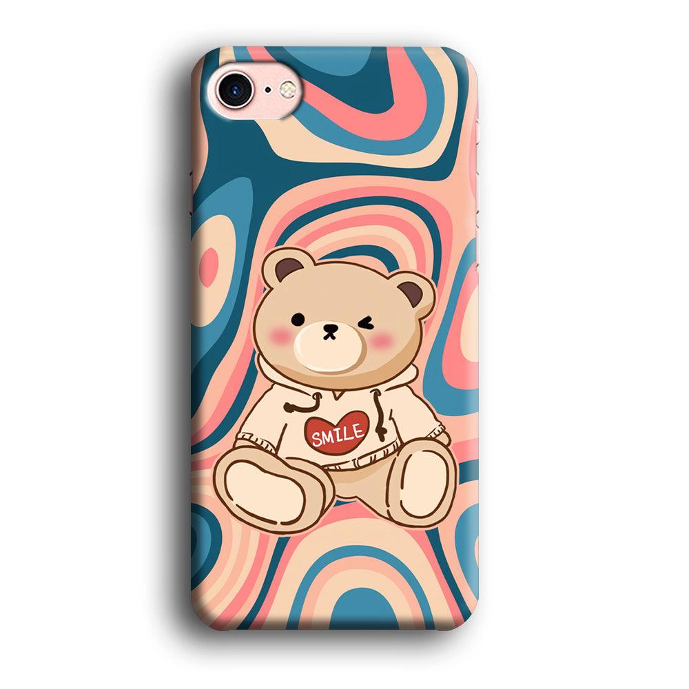 Cute Bear with Hoodie iPhone 8 Case-Oxvistore