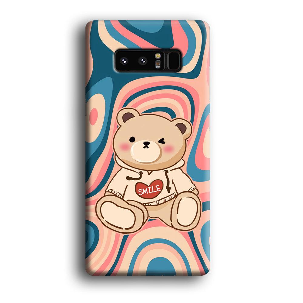 Cute Bear with Hoodie Samsung Galaxy Note 8 Case-Oxvistore