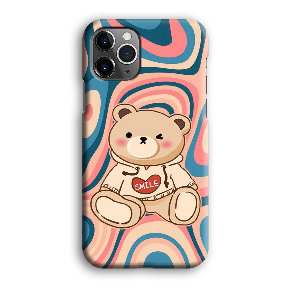 Cute Bear with Hoodie iPhone 12 Pro Case-Oxvistore