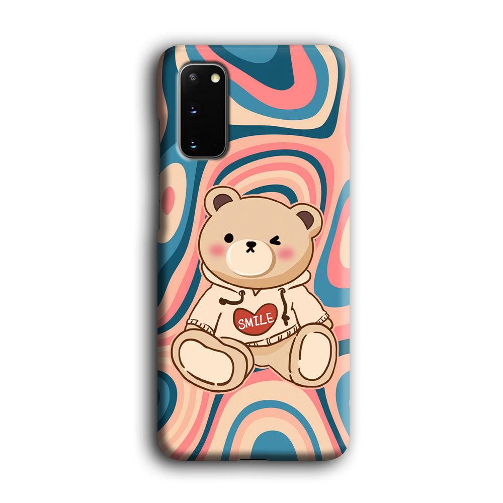 Cute Bear with Hoodie Samsung Galaxy S20 Case-Oxvistore